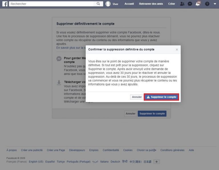 TUTO Comment Supprimer Votre Compte Facebook Tutoriels TECHblog